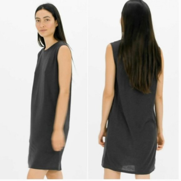 Everlane Dresses & Skirts - Everlane The Luxe Drape Muscle Tank Dress Charcoal